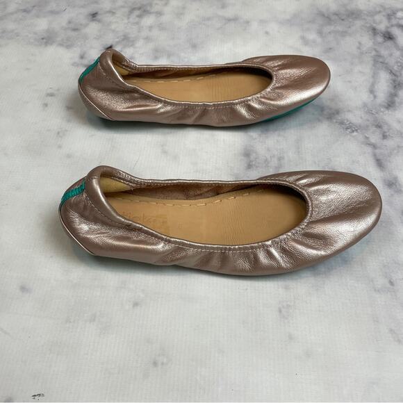 Tieks Rose Gold Foldable Leather Flats - Picture 3 of 10